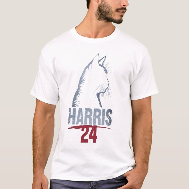 Camiseta Kamala Harris 2024 con el estilo Harris 47 curvo (Anverso)