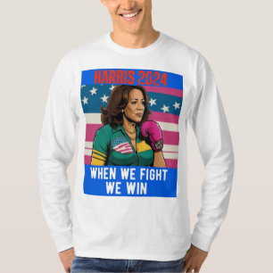 CAMISETA KAMALA HARRIS 2024 CUANDO LUCHAMOS GANAMOS
