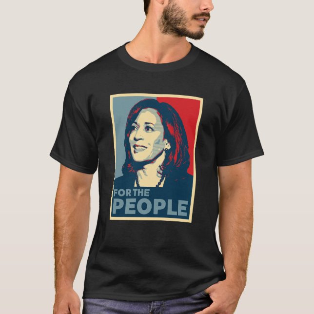 Camiseta Kamala Harris 2024 Poster de Esperanza en las elec (Anverso)