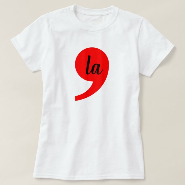 Camiseta Kamala Harris 2024 Presidente Comma La Funny (Diseño del anverso)