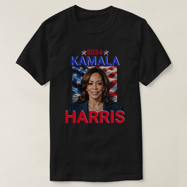 Camiseta Kamala Harris 2024 Rojo, Blanco y Azul (Diseño del anverso)