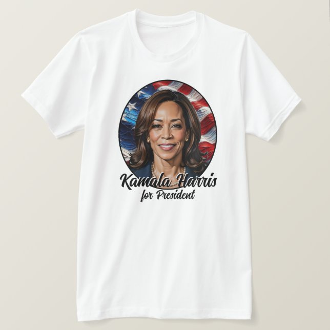 Camiseta Kamala Harris 2024 Stars and Stripes (Anverso del diseño)