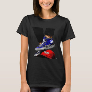 Camiseta Kamala Harris 2024: Tacones altos pisando la mega