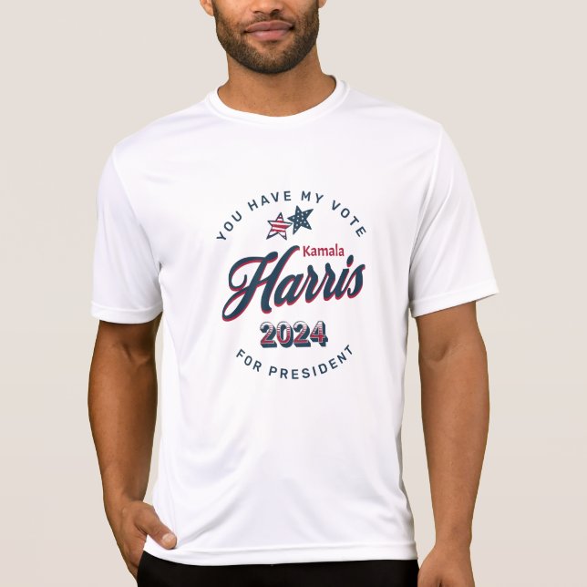 Camiseta Kamala Harris 2024 | Tiene mi voto (Anverso)