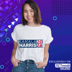Camiseta Kamala Harris 2024 Vintage presidente de la bander