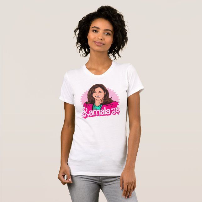 Camiseta Kamala Harris '24 en rosa (Anverso completo)