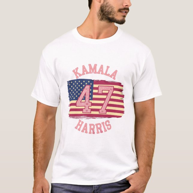 Camiseta Kamala Harris 47: Diseño elegante de diversidad 20 (Anverso)