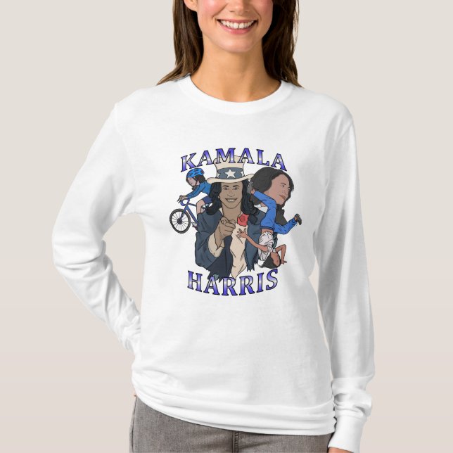 Camiseta Kamala Harris Bootleg Rap Style (Anverso)