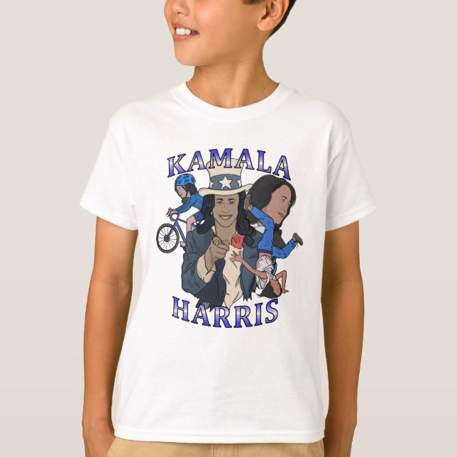 Camiseta Kamala Harris Bootleg Rap Style (Anverso)