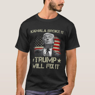 Camiseta Kamala Harris dijo que Trump arreglará su bandera