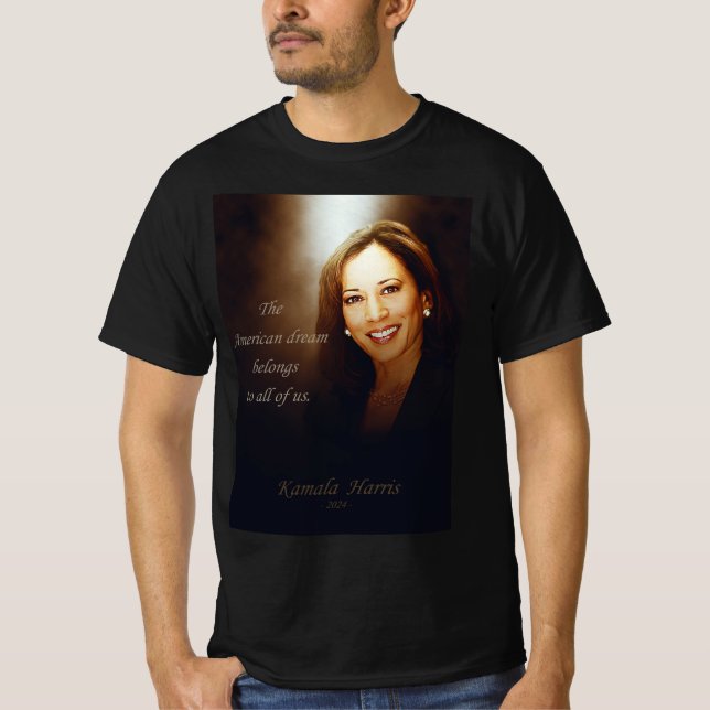 Camiseta Kamala Harris. El sueño americano nos pertenece a  (Anverso)