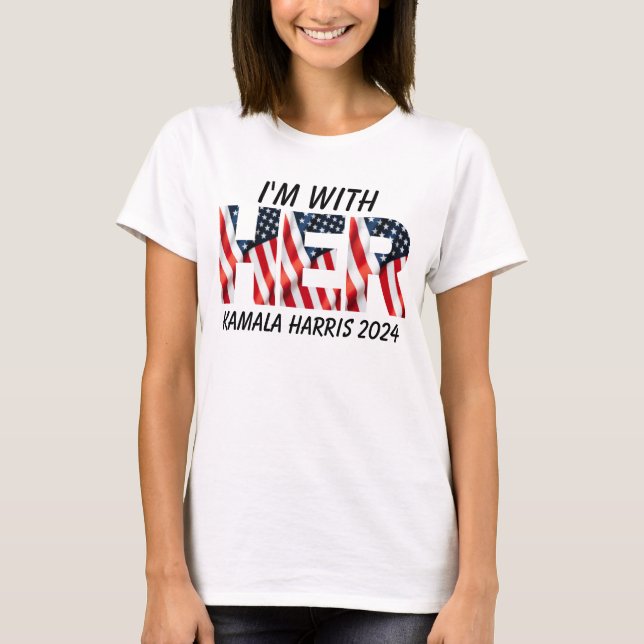 Camiseta Kamala Harris - elecciones de Estados Unidos 2024 (Anverso)