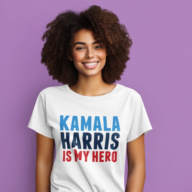 Camiseta Kamala Harris es mi héroe (Subido por el creador)