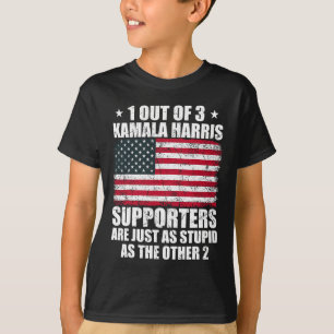 Camiseta Kamala Harris Estúpido Chiste Bandera Estadouniden