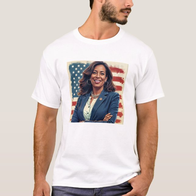 Camiseta Kamala Harris, Fiesta demócrata de Estados Unidos (Anverso)