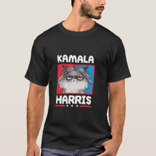 Camiseta Kamala Harris Frazzled y Funny Cat T Shirt