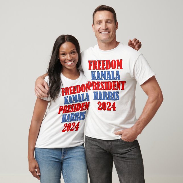 Camiseta Kamala Harris Freedom 2024 (Unisexo)