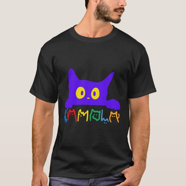 Camiseta Kamala Harris Funny Cat Lettering Typography (Anverso)