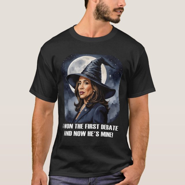 Camiseta Kamala Harris Funny Debate Elecciones 2024 Bruja g (Anverso)