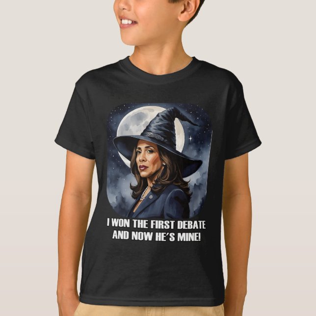 Camiseta Kamala Harris Funny Debate Elecciones 2024 Bruja g (Anverso)