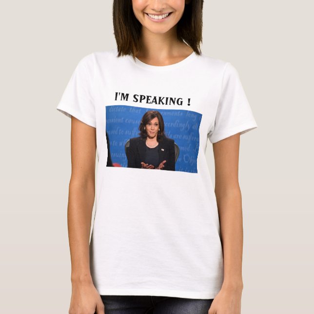 Camiseta Kamala Harris hablo  (Anverso)
