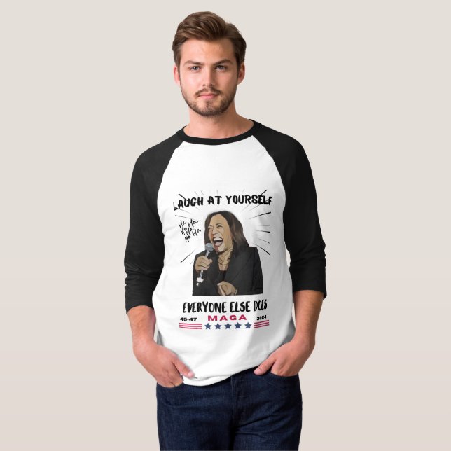 Camiseta Kamala Harris Laughing T-Shirt (Anverso completo)