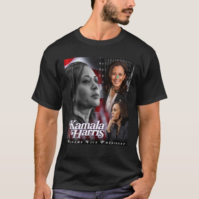 Camiseta Kamala Harris Madame Vice President Tshirt para ho (Anverso)
