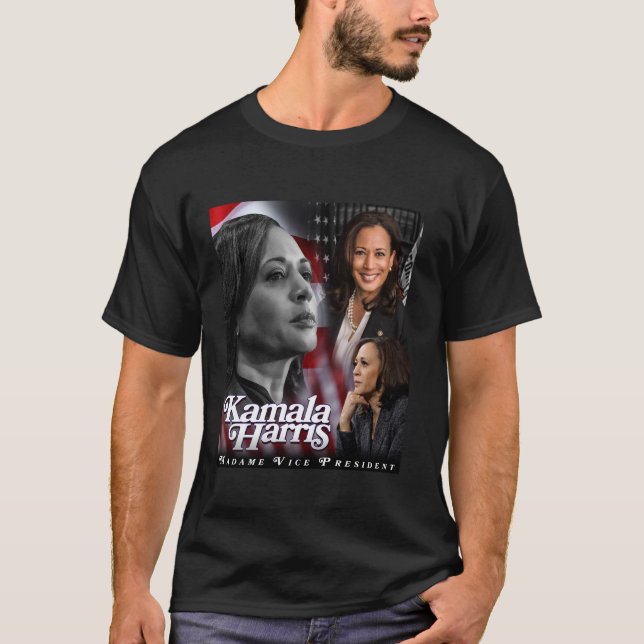 Camiseta Kamala Harris Madame Vice President Tshirt para ho (Anverso)