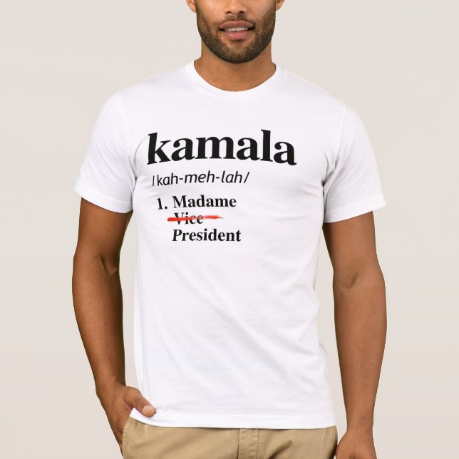 Camiseta Kamala Harris Madame Vicepresidenta (Anverso)