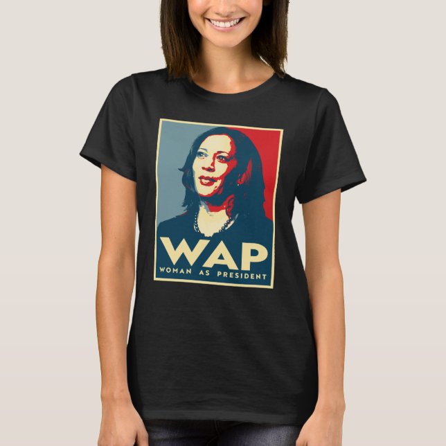 Camiseta Kamala Harris: Mujer como presidenta (Anverso)
