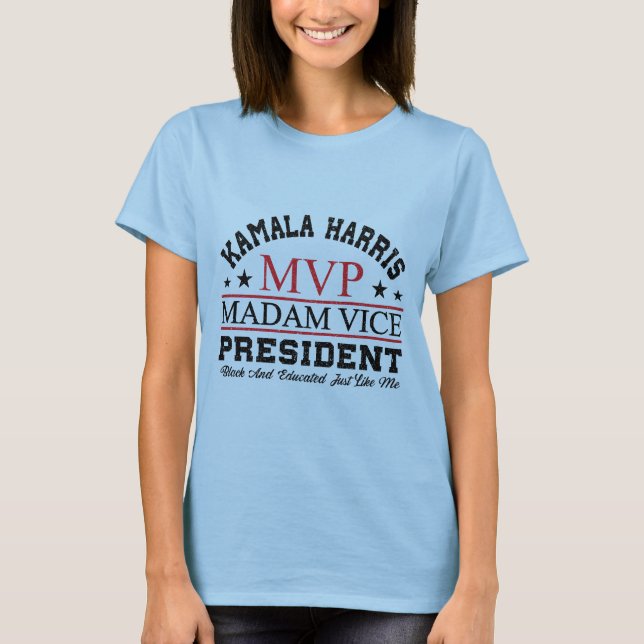 Camiseta Kamala Harris MVP 2024 Minimalista (Anverso)