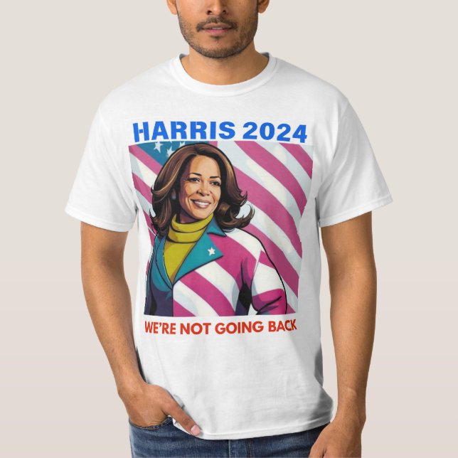 CAMISETA KAMALA HARRIS NO VAMOS DE REGRESO (Anverso)