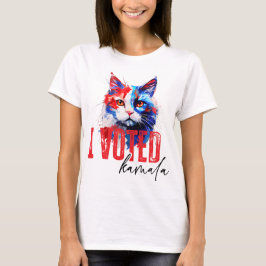 Camiseta Kamala Harris Patriotic Cat T-Shirt