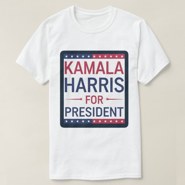 Camiseta Kamala Harris por el presidente (Diseño del anverso)