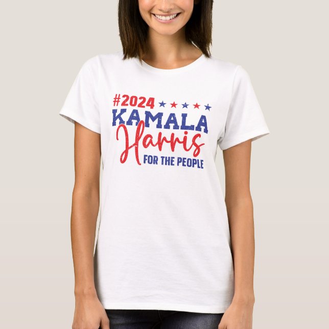 Camiseta Kamala Harris por el presidente del pueblo 2024 (Anverso)