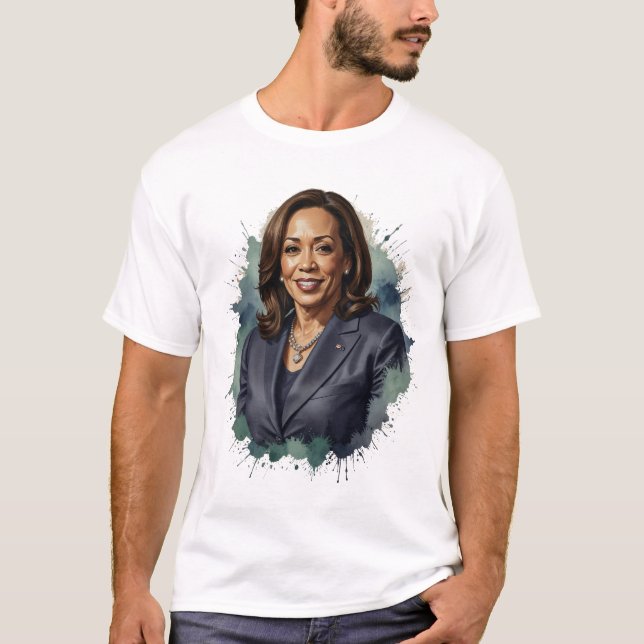 Camiseta Kamala Harris por el presidente USA (Anverso)