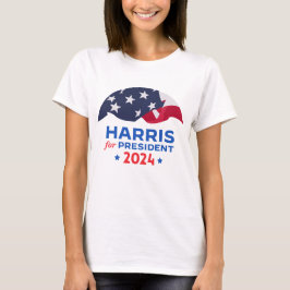 Camiseta Kamala Harris por la bandera estadounidense del pr