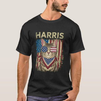 Camiseta Kamala Harris por la presidencia de 2024 un gato g