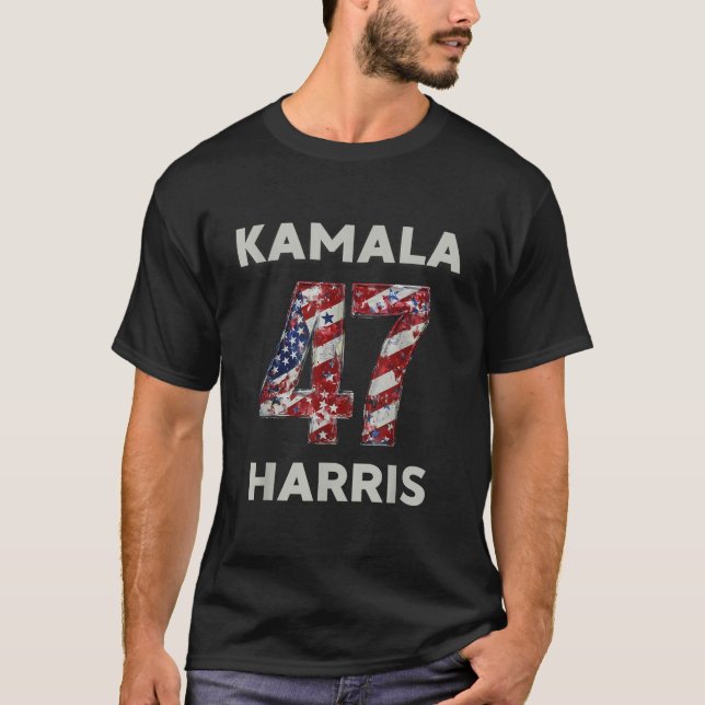 Camiseta Kamala Harris President 47 USA America 2024 (Anverso)