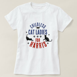 Camiseta Kamala Harris Presidente 2024 Gato femenino