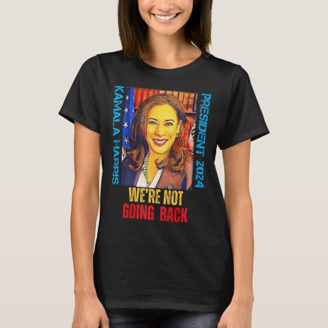 Camiseta Kamala Harris presidente de arte pop 2024 No somos (Anverso)