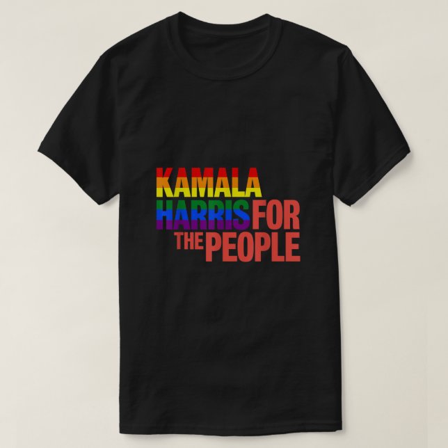 Camiseta Kamala Harris Pride Shirt LGBT Orgullo Gay Arcoiri (Diseño del anverso)