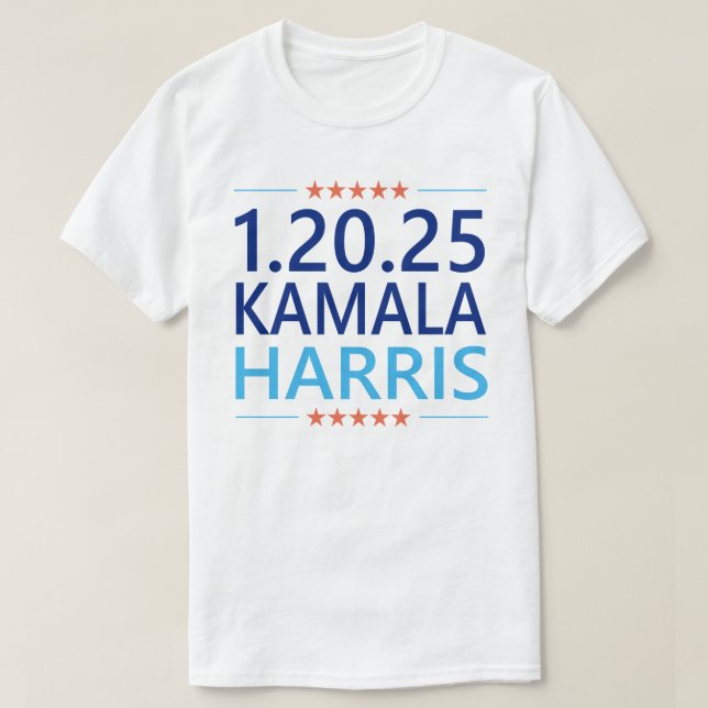 Camiseta Kamala Harris Primera mujer presidenta 1.20.25 (Diseño del anverso)