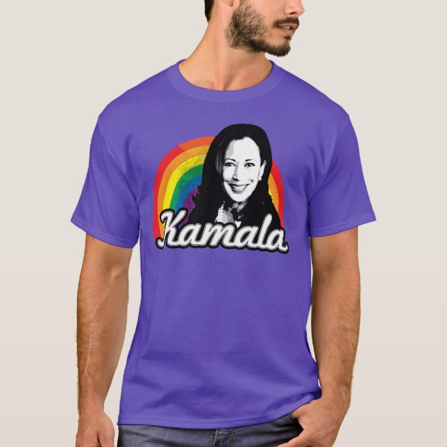 Camiseta Kamala Harris Rainbow (Anverso)