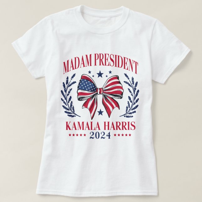 Camiseta Kamala Harris Señora Presidenta (Diseño del anverso)