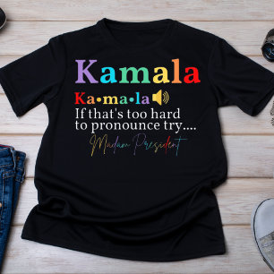 Camiseta Kamala Harris Señora Presidenta Pronunciación