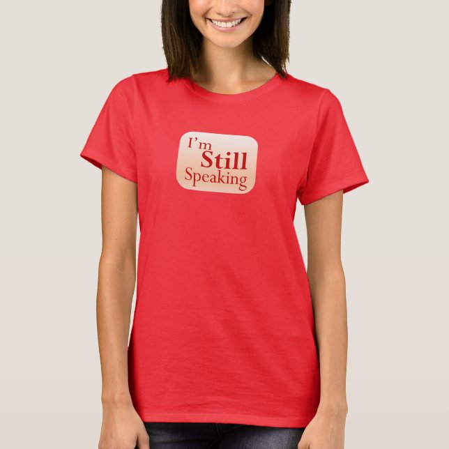 Camiseta Kamala Harris sigue hablando en rojo (Anverso)