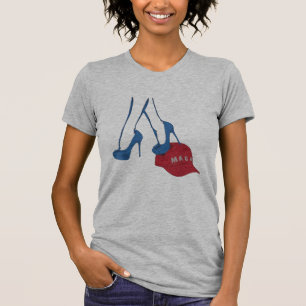 Camiseta Kamala Harris Tacón Pisando Sombrero MAGA Anti Tru