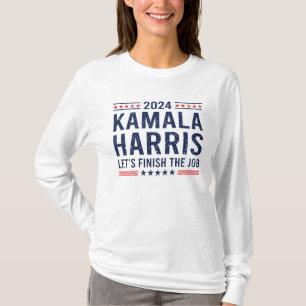 Camiseta kamala harris terminemos el trabajo kamala preside