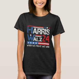 Camiseta Kamala Harris Tim Waltz 2024 Cuando Peleamos Ganam